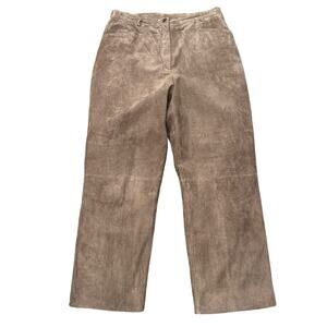 J.Jill Women's Suede Pants Light Brown Size 12P